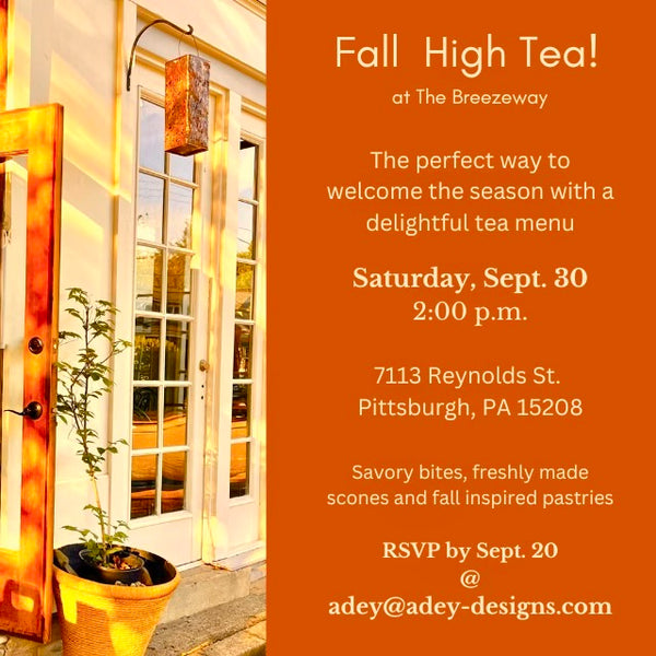 Fall High Tea admission β AdeyDesigns