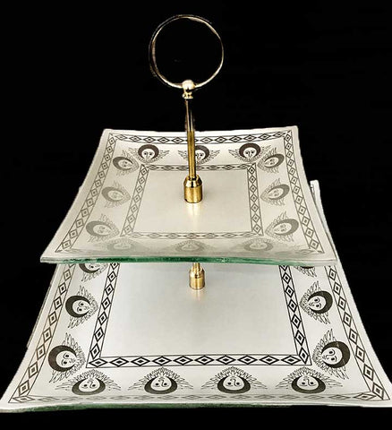 Tiered Tray double, Angel Design